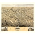 thumbnail image 2 of Huger 13x12 White Modern Wood Framed Museum Art Print Titled - Elyria Ohio - Huger 1868, 2 of 4