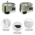 thumbnail image 5 of Sage Green Grey Geometric Toaster Cover 2 Slice, Modern Black White Abstract Art Dustproof Bakeware Oven Protector with Top Hook, Waterproof Small Kitchen Appliance Toasters Dust Cover, 12"x7.5"x8", 5 of 9