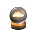 thumbnail image 1 of Merkury Innovations – Lampe sphère en cristal 3D « Nuage flottant », diamètre 3,15 pouces (8 cm) – Lot de 1, 1 of 4