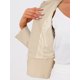 thumbnail image 5 of BLAZERS DE OFICINA M BEIGE DE MUJER CON CUELLO PETER PAN ELEGANTE, MANGAS LARGAS Y HEM RUFFLE DE UN SOLO BOTÓN, 5 of 6