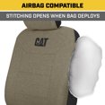 thumbnail image 6 of Cat CozyBlend Car Seat Covers, Olive Green Heather - Premium Jersey Fabric Seat Covers for Cars Trucks SUV, Universal Fit, 6 of 8