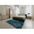 thumbnail image 4 of Ahgly Company Indoor Rectangle Patterned Dark Cyan Green Area Rugs, 7' x 10', 4 of 6