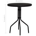 thumbnail image 4 of vidaXL Ensemble Bistro 3 Pcs en Rotin PVC Noir, 4 of 5