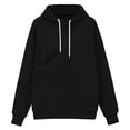 thumbnail image 7 of Mifsaly Mens Kangaroo Pouch Hoodie Long Sleeve Hooded Sweatshirt Dogs Cats Pet Carrier Animal Holder Pullover Black,M, 7 of 7