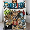thumbnail image 5 of Anime One Piece Blanket for Bed Sofa Flannel Throw Blanket One Piece Merch for Anime Lovers, 5 of 7