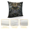 thumbnail image 4 of SHERONV Leopard Graphic Decorative Throw Pillow Cover for Home Couch Living Room Bed Sofa - Short Plush Material - 1PC 18x18in, 4 of 5
