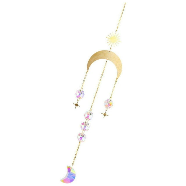 Crystal Wind Chime Home Hanging sun catcher window Fengshui Outdoor Decor Style 3