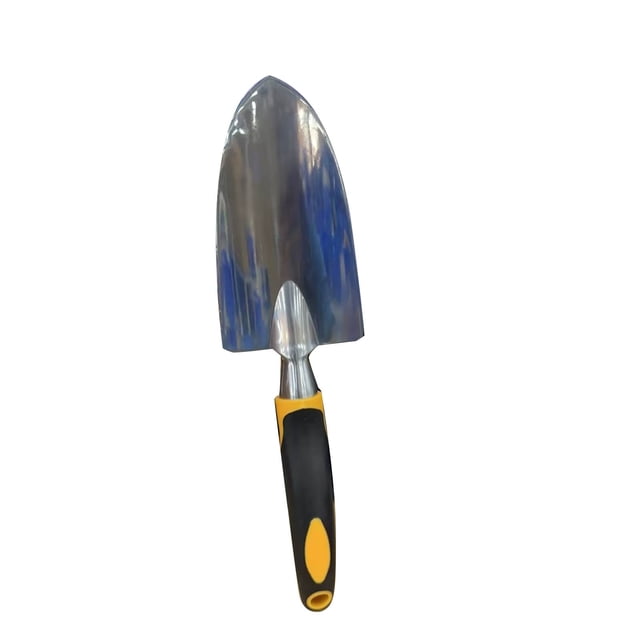 Gardening Hand Tools, Garden Shovel Hand Tool Stainless Steel Small Garden Shovel for Digging Planting Rust Proof Hand Shovel with Soft Rubber Handle Measuring Depth Mark