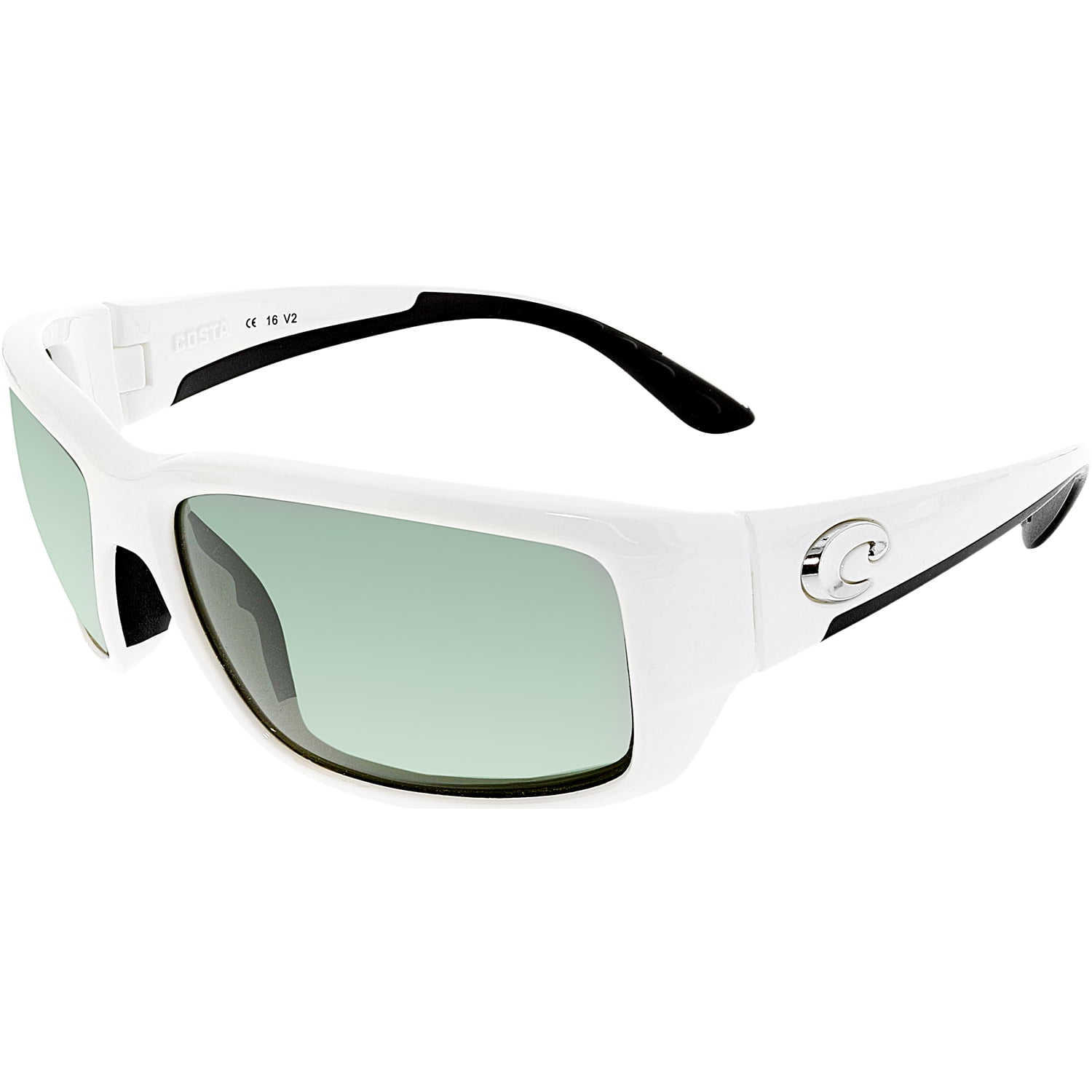 Polarized Fantail TF25OGGLP White Rectangle Sunglasses - Walmart.com