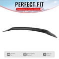 thumbnail image 2 of Ikon Motorsports Trunk Spoiler Fits 2008-2017 Mitsubishi Lancer Sedan 4-Door (EVO X), R Style Gloss Black ABS Plastic Rear Trunk Lid Spoiler Wing Lip, 2 of 7