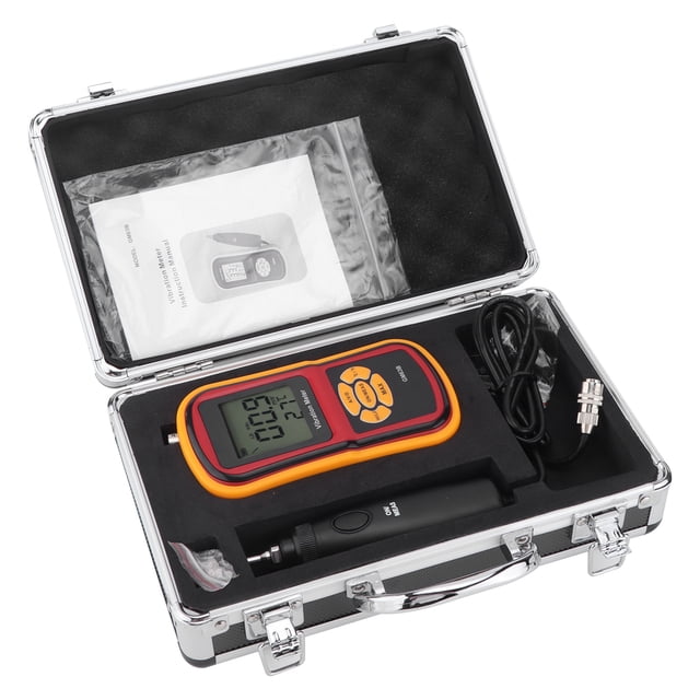 YLSHRF Digital Vibration Meter GM63B Vibration Meter For Acceleration For Speed For Displacement Measurement