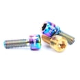 thumbnail image 1 of Screw RISK 4PCS M6×1820mm Titanium Ti Bolts Screws for MTB Disc Brake Caliper with Adaptor Spacer, 1 of 6