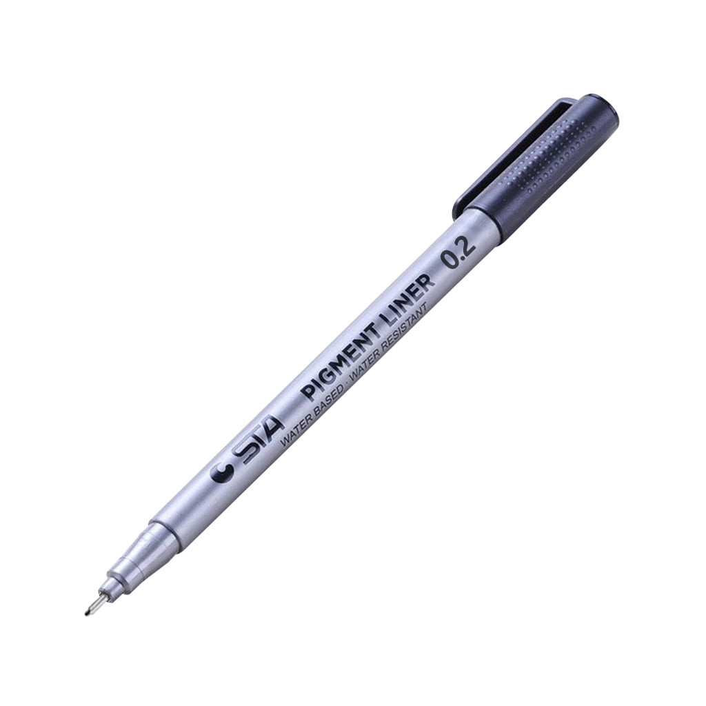 Airpow Personalized Pens 1Pc Precision Micro Line Pens Archival Artist Drawing I Brush Glitter Gel Pens Smooth Writing, Retractable, Waterproof, Fading