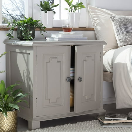 Finch - Ellison Mango Wood 2-Shelf Sideboard - Gray