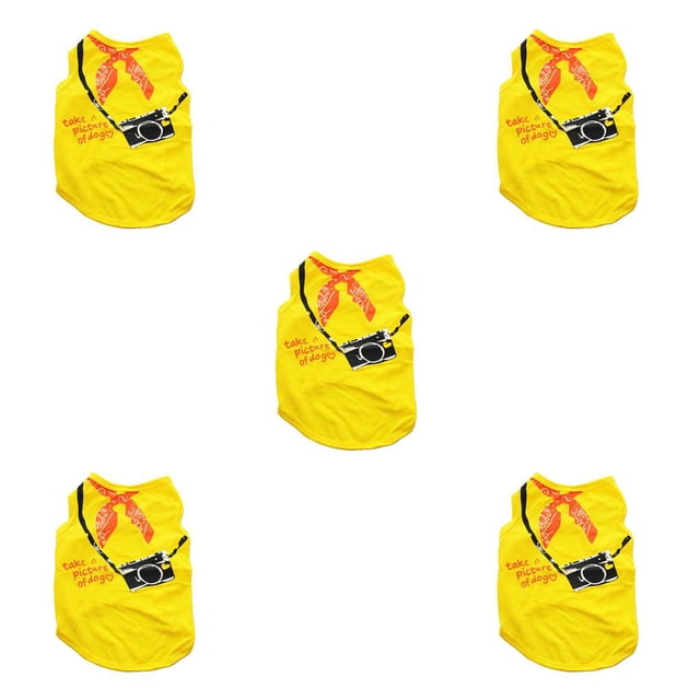 Ropa para cachorros Billuyoard chaleco transpirable flexible jersey varios tamaños Amarillo brillante