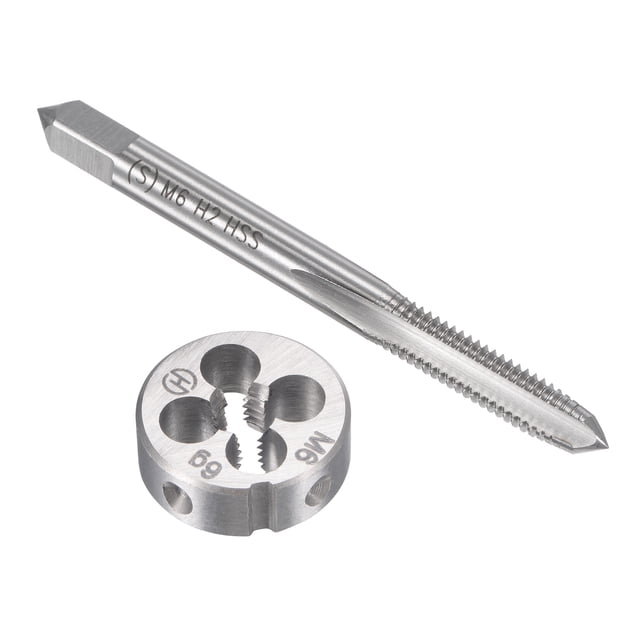 Unique Bargains Ensemble de Robinet Métrique M6 x 1mm avec Filetage Rond
