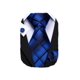 thumbnail image 1 of Conjunto de corbata Barry.Wang tejido en seda a cuadros azul real, 1 of 8