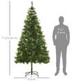 thumbnail image 3 of HOMCOM 7 FT Artificial Christmas Tree with Realistic Branch Tips Green, 3 of 10