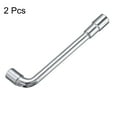 thumbnail image 3 of Uxcell 2pcs L Shaped Angled Hex Socket Wrench 6mm 45# Steel Double Ended Metric 6 Point Tubular Socket Spanner for General Repairing, 3 of 6