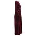 thumbnail image 4 of MeMoi Women's Velour Zippered Front Full Length Lounger Gown - Womens - Female, 4 of 6