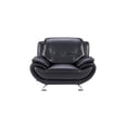 thumbnail image 4 of AE208 Black Color Chair With Faux and Boned Leather, 4 of 4