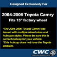 thumbnail image 2 of Premium Hubcap Set for Toyota Camry 2004-2006 - Replacement 15-inch Wheel Covers (Set of 4), 2 of 4