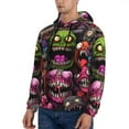 thumbnail image 3 of Cauagu Monstrous Cartoon Characters for Men's Pullover Hooded Sweatshirt Athletic Casual Hoodie Aautumn Hoodie Sweatshirt for Men Pullover Casual Hooded Sweatshirt-Large, 3 of 7