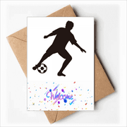 Outline Soccer Football Sports Welcome Back Greeting Cards Envelopes Blank
