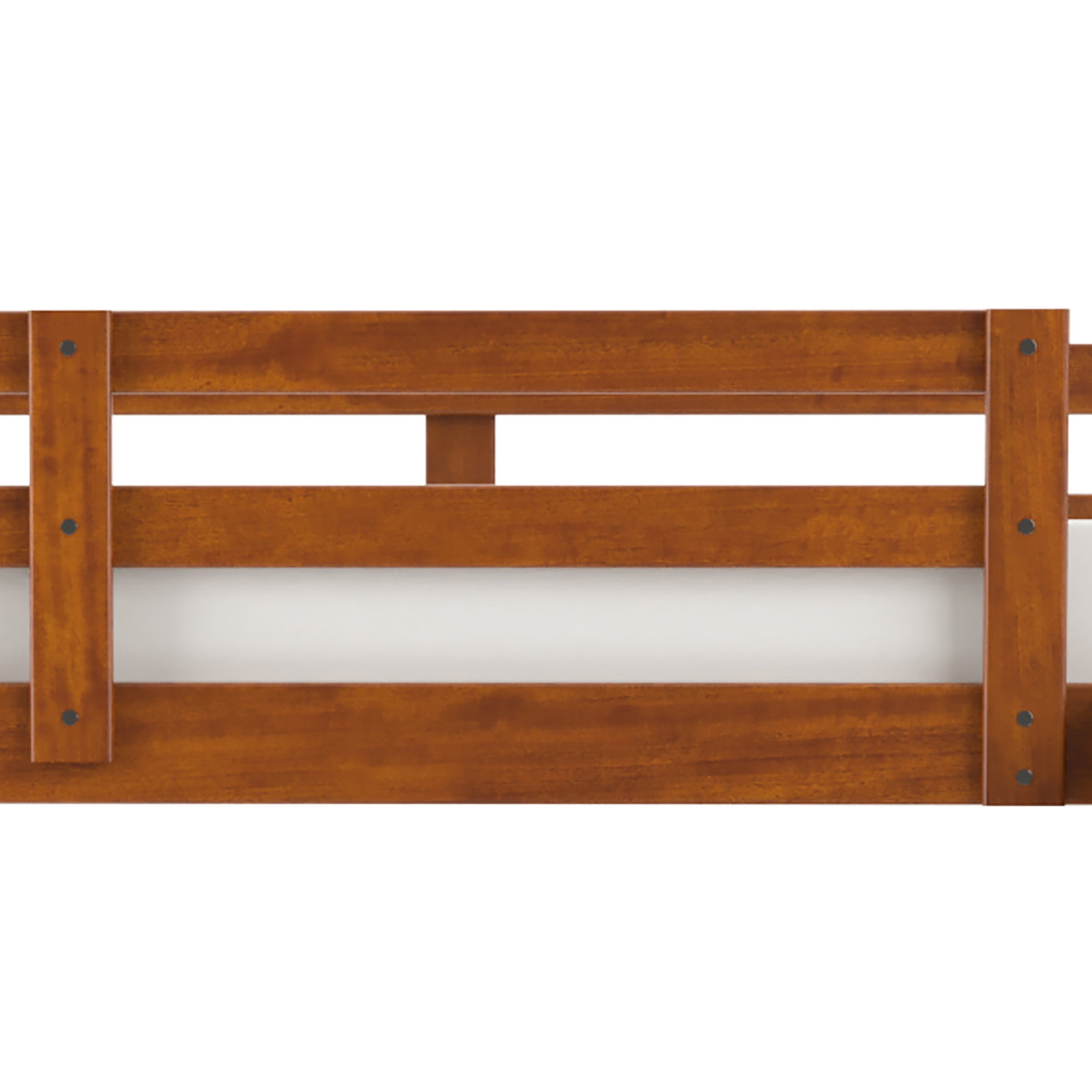 Furniture of America Luke Wood Oak Twin/Full Kids Bunk Bed with Drawers