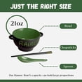 thumbnail image 3 of Juego de cuencos de cerámica para ramen Goodscious, paquete de 2 unidades, 620 ml, color verde, 3 of 7