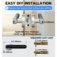 thumbnail image 3 of Anweller Fingerprint Door Knob Keyless Entry Door Lock with Keypad Handle, Smart Lock, Easy Installation, Silver, 3 of 7