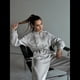 thumbnail image 5 of Conjunto Deportivo para Mujer: Sudadera con Capucha y Cremallera de Larga con Pantalones de Color Liso con Cordones - Conjunto de Dos Piezas Gris M, 5 of 7