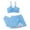 Q3 Blue, variant on uikmnh Girls swim set Girls Bikini Swimsuits with Shorts Kid 3 Piece Bikini Solid Color Sets Sport Bathing Suits Size:8-9 Years