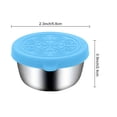thumbnail image 6 of Mightlink 40ML Salad Dressing Containers with Lids,Stainless Steel Sauce Dish for Lunch Boxes Picnics Travel Fruits Snacks Dips Containers, 6 of 9