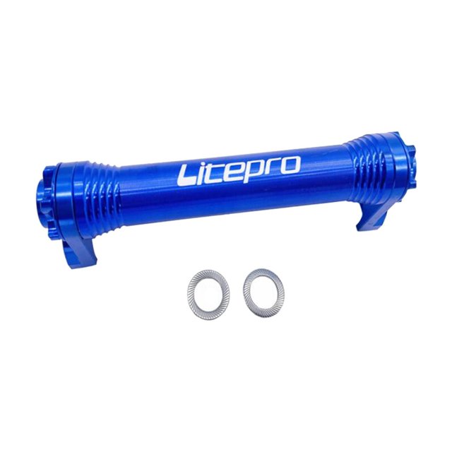 Varilla de extensión de rueda fácil de aleación de aluminio para montaje en bastidor trasero de bicicleta plegable con Azul Zulema Bicicleta Plegable Easy Wheels