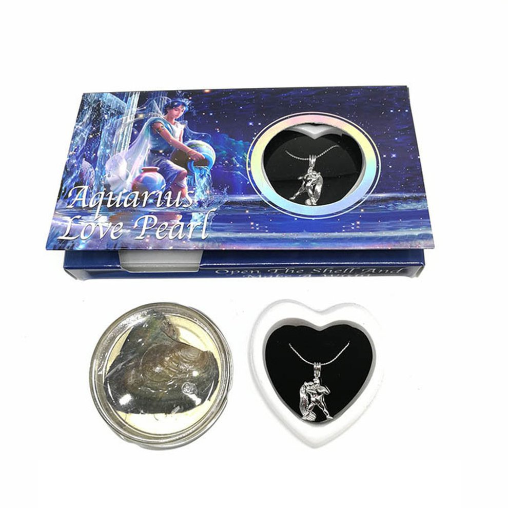 Aquarius Love Pearl Necklace Gift Box 
