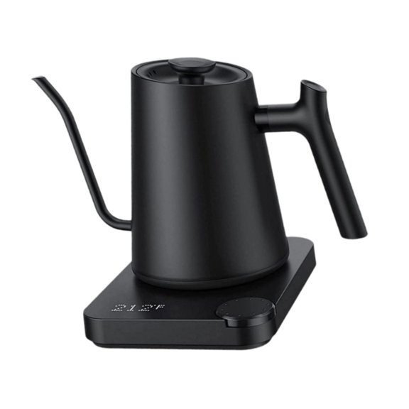 Cafetera eléctrica, tetera portátil, agarre cómodo, tetera con cuello de cisne de acero inoxidable para apartamentos, casa de té y cafetería