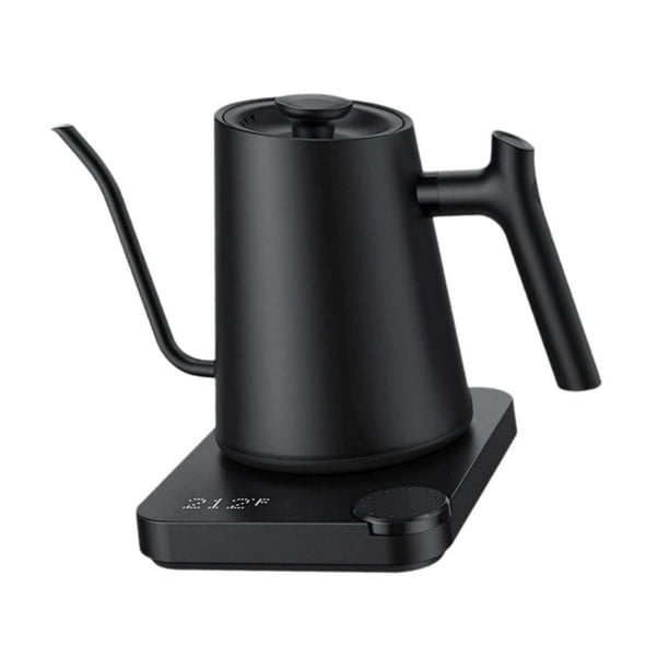 Cafetera eléctrica, tetera portátil, agarre cómodo, tetera con cuello de cisne de acero inoxidable para apartamentos, casa de té y cafetería