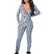 thumbnail image 2 of VISgogo Mono con Estampado de Leopardo Animal para Mujer, Manga Larga con Escote en V Profundo Bodycon Pantalones Largos Body Ropa de Dormir VISgogo moda, 2 of 8