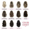 thumbnail image 6 of Ponytail Extension, Claw Clip in Ponytail Hair Extensions 10 Inch Short Curly Ponytail Natural Wavy Synthetic Hairpiece for Women Daily Use - Chestnut Brown with Beach Blonde Highlights, 6 of 6