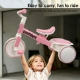 thumbnail image 4 of Wdmiya 3-in-1 Toddler Bike for 2+ Years Old, Boys Girls Tricycles for Toddlers Kids， Adjustable Seat, Trikes for Balance Training Baby Bike Infant Trike, Christmas & Birthday Gift, Pink, 4 of 7