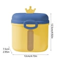 thumbnail image 3 of 12.5cm/4.92in Baby Formula Dispenser, Double Layer Milk Powder Container with Built-in Spoon Holder, Leak-proof Portable Feeding Box for Home & Travel, 3 of 7