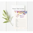thumbnail image 3 of Inkdotpot Set Of 50 Baby ShowerWord ScrambleGame Cards Unicorn Gender Neutral Party Supplies Fun Baby Shower Game Favors, 3 of 6