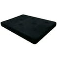 thumbnail image 4 of Mainstays 6 Inch Futon Mattress with Tufted Cover and Recycled Polyester Fill, Full, Black, 4 of 9