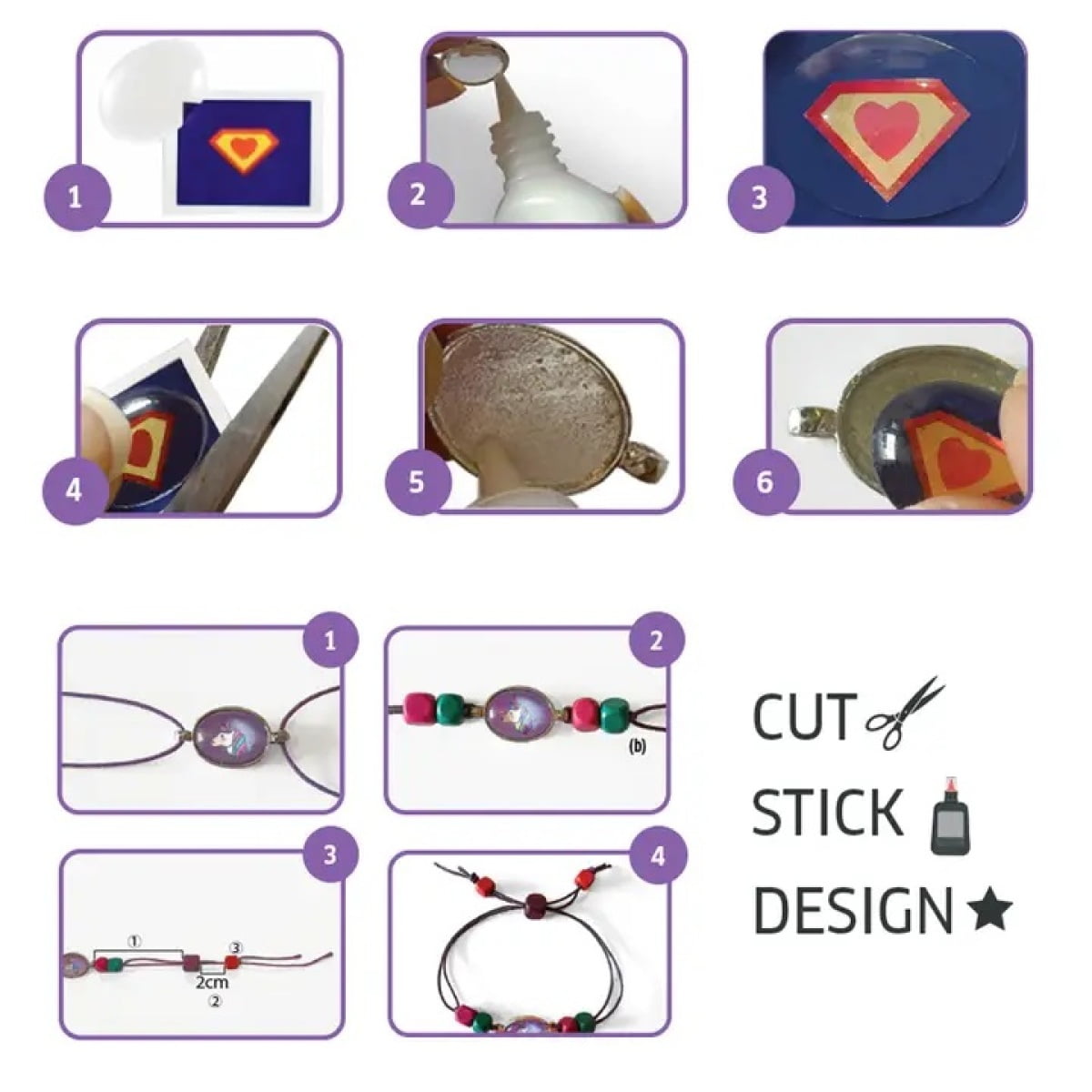 Design Your Own Bracelets DIY Jewelry Making Kit - 8 Personalized Bracelets 300+ Patterns Craft Kit for Kids Ages 7+