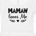 thumbnail image 4 of Inktastic Mamaw Loves Me Grandchild Girls Toddler Dress, 4 of 5