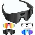 thumbnail image 5 of POV Glasses 4K Baseball Sunglasses with Camera, Smart Camera Glasse for Skiing Outdoor Cycling Goggles, 5 of 9