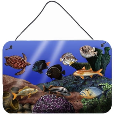 Decorazione da parete 90 cm in metallo multicolore