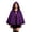 Purple, variant on BFHHYA Little Red Riding Hood Cape Womens Short Hooded Cloak with Front Bow Tie Solid Color Flowy Shawl Cloak for Halloween Party Photo Shooting