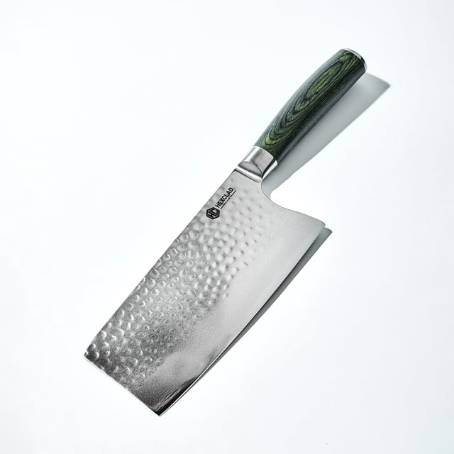 Cuchillo Hexclad de acero inoxidable damasco japonés de 7 pulgadas